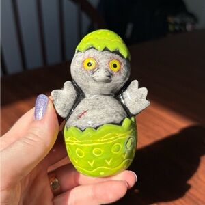 Ceramic Zombie Chick Figurine